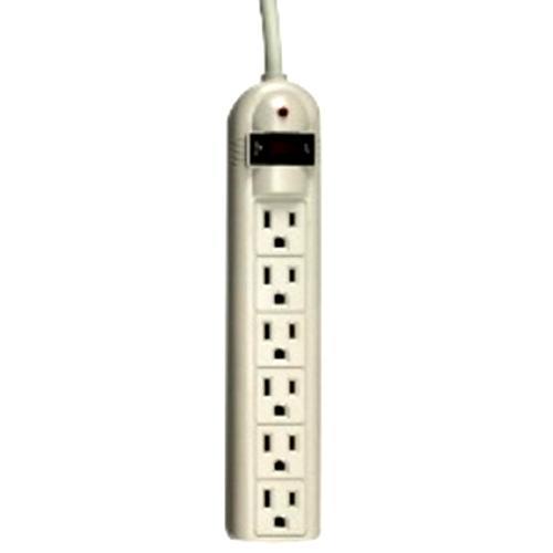 SURGE SUPP 6-OUTLET 4' CORD