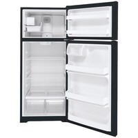 REFRIGERATOR 17.5 CF BLACK TOP MOUNT Estar LED ICEMAKER