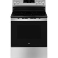 RANGE 5.3 CF ELECTRIC STAINLESS ESTAR CRISP MODE 5 BURNER ELEMENT POWER BOIL EXPRESS PREHEAT