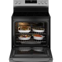 RANGE 5.3 CF ELECTRIC STAINLESS ESTAR CRISP MODE 5 BURNER ELEMENT POWER BOIL EXPRESS PREHEAT