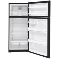 REFRIGERATOR 17.5 CF BLACK TOP MOUNT ESTAR LED LIGHT ADJ WIRE SHELVES