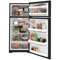 REFRIGERATOR 17.5 CF BLACK TOP MOUNT ESTAR LED LIGHT ADJ WIRE SHELVES