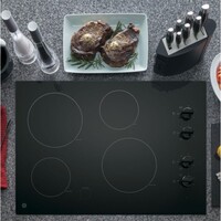 COOKTOP 30" BLACK 4 RADIANT ELEMENT POWER BOIL ELEMENT