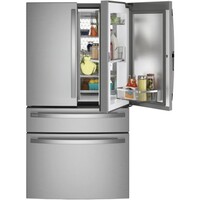 REFRIGERATOR 29 CF STAINLESS STEEL 4 DOOR FRENCH DOOR  W/DOOR IN DOOR FINGERPRINT RESISTANT