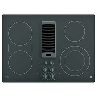 COOKTOP 30"  DOWNDRAFT 4 ELEMENT  GLASS TOP  BLACK