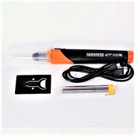 SOLDERING HEATING TOOL WITH 1 FINE POINT TIP, SOLDER, STAND AND CHARGING CABLE