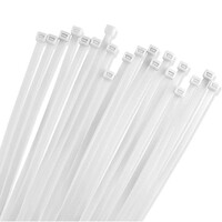 CABLE TIE 11" 50LB WHITE 100/PACK