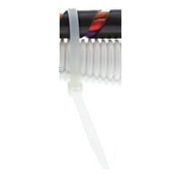 CABLE TIES, 8" INCH WHITE 100/PACK