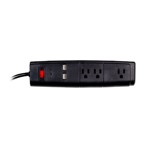 PROTECTOR SURGE 4' W/3 OUTLET - 2 USB