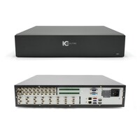 RECORDER 16CH COAX + 16 IP 2U RACKMOUNT MULTI SIGNAL AVR, 8HDD, HDAVS, TVI, AHD, CVBS, IP/2TB