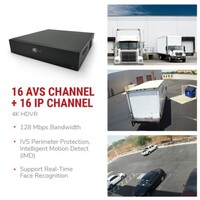 RECORDER 16CH COAX + 16 IP 2U RACKMOUNT MULTI SIGNAL AVR, 8HDD, HDAVS, TVI, AHD, CVBS, IP/2TB