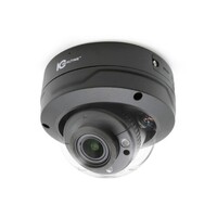 CAMERA 4MP IP VANDAL DOME INDOOR/OUTDOOR 2.7-13.5MM MOTORIZED LENS 131' FEET SMART IR POE BLACK