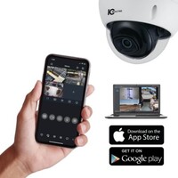 CAMERA VANDAL DOME 4MP IP INDOOR/OUTDOOR 2.8MM LENS POE CAPABLE