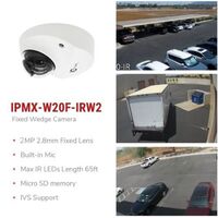 CAMERA 2MP IP INDOOR/ OUTDOOR SMALL SIZE VANDAL DOME POE CAPABLE