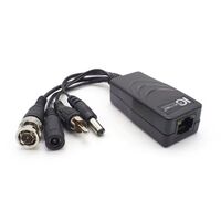 BALUN 1 CHANNEL ANALOG CAMERA UPT CAT5/6 POE TRANSMITS POWER VIDEO AND RS485/ DATA (PAIR)