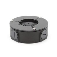 JUNCTION BOX, BLACK INDOOR/ OUTDOOR ROUND