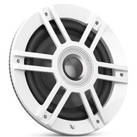 SUBWOOFER MARINE 10"W/ RGB LIGHTING - WHITE SSI IMPEDANCE