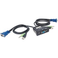 SWITCH KVM 2-PORT USB AUDIO SUPPORT - VGA X 2 IN 1 OUT