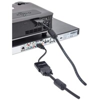 CONVERTER HDMI MALE TO VGA FEMALE OPTIONAL USB MICRO-B POWER PORT BLACK