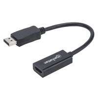 ADAPTER DISPLAYPORT MALE TO HDMI FEMALE CABLE ADAPTER 1080P 60HZ BLACK
