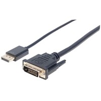 CABLE DISPLAYPORT 1.2A MALE TO DVI-D 24+1 MALE 10 FT. BLACK