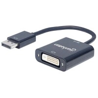 ADAPTER DISPLAYPORT 1.2A MALE TO DVI-D FEMALE ACTIVE 9 IN.BLACK