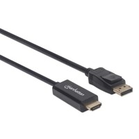CABLE DISPLAYPORT MALE TO HDMI MALE 10 FT.1080P BLACK