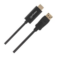 CABLE DISPLAYPORT MALE TO HDMI MALE 6 FT. BLACK