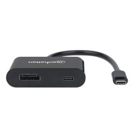 CONVERTER USB C TO DISPLAY PORT 4K60HZ PLUS POWER DELIVERY TO 60W BLACK