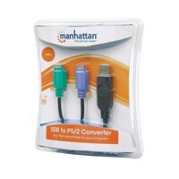 CONVERTER CONNECTS TWO PS/2 DEVICES VIA ONE USB PORT