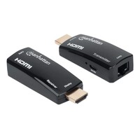 EXTENDER HDMI OVER CAT 6 1080P ULTRA SLIM DESIGN BLACK