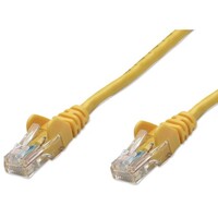 CABLE CAT5E BOOTED YELLOW 7FT