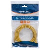 CABLE CAT5E BOOTED YELLOW 10FT