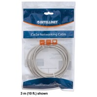 CABLE CAT6 BOOTED GRAY 10FT