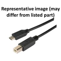 CABLE USB 2.0 TYPE-C MALE TO TYPE-B MALE 480 MBPS 3 FT BLACK