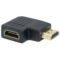 ADAPTER HDMI A FEMALE TO A MALE, LEFT 90DEG ANGLE