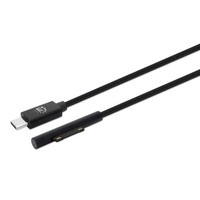CABLE SURFACE CONNECT MALE TO USB-C MALE, 15 V / 3 A, 1.8 M (6 FT), BLACK