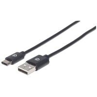 CABLE USB 2.0 TYPE-A MALE TO TYPE-C MALE 10 FT BLACK