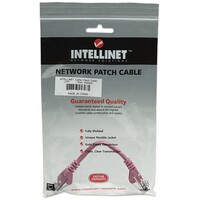 CABLE CAT5E BOOTED PINK 1.5FT