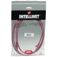 CABLE CAT5E BOOTED PINK 7FT