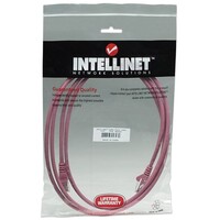 CABLE CAT5E BOOTED PINK 25FT