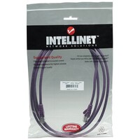 CABLE CAT5E BOOTED PURPLE 25FT