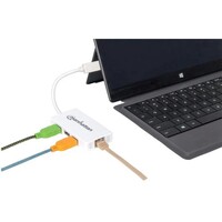 HUB USB A TO 3 USB A AND 1 GIGABIT ETHERNET PORT