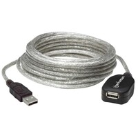 CABLE USB 2.0 ACTIVE EXTENSION CABLE A MALE/A FEMALE 16 FT