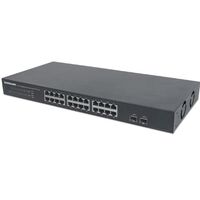 SWITCH 24-PORT GIGABIT ETHERNET WITH TWO SFP PORTS-