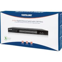 SWITCH 24-PORT GIGABIT ETHERNET WITH TWO SFP PORTS-