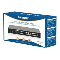 SWITCH 8 PORT 2.5G IEEE 802.3AT/AF (POE+/POE) COMPLIANT 100 W BUDGET DESKTOP FORMAT WALL-MOUNTABLE