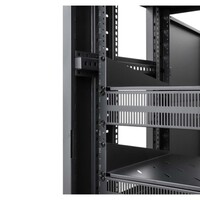 RACK CABINET 12U PRO LINE WITH INTEGRATED FANS 2 RACK SHELVES / CASTERS AND FEET / TEMPERED GLASS DO