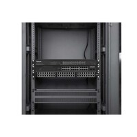 RACK CABINET 42U PRO LINE WITH INTEGRATED FANS 9 RACK SHELVES / CASTERS AND FEET / TEMPERED GLASS DO