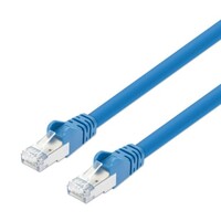 CABLE CAT8.1 PATCH SHEILDED 40G 2 GHZ 24 AWG STRANDED 25FT BLUE